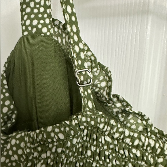 Abercrombie Button-Through Ruched Mini Dress - Picture 4 of 5